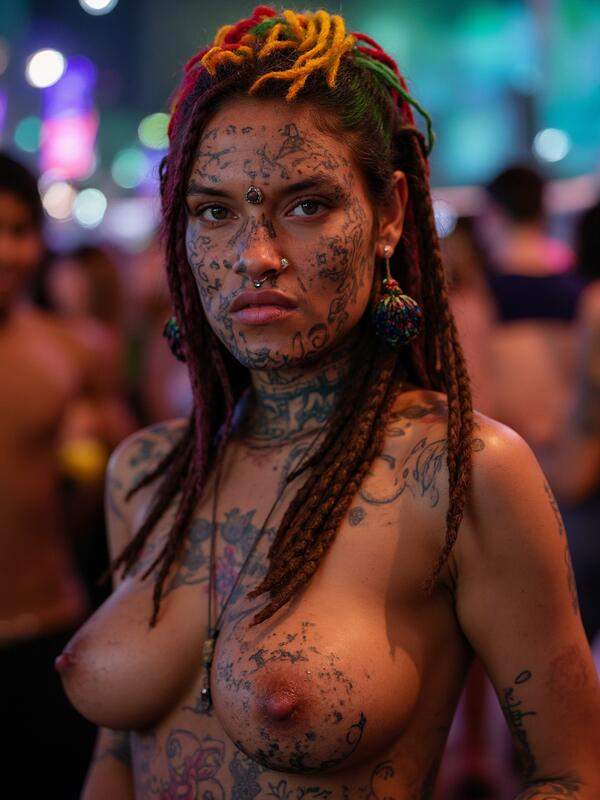 Mach dich bereit für ein unvergessliches Konzert mit diesen mutigen nackten Babes