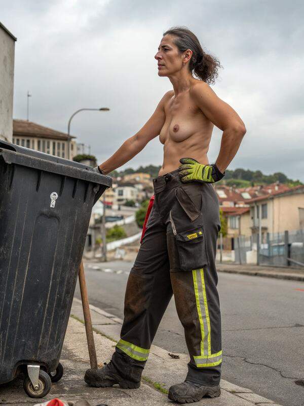 Versaute und schmutzige Fotos von nackten Frauen in öffentlichen Plätzen